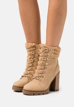 Anna Field Leather - Bottines À Lacets - Beige