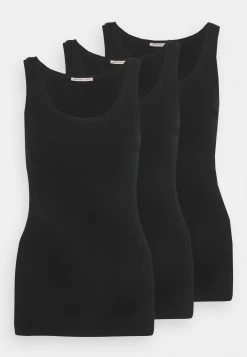 Anna Field Basic Tank 3Er Pack - Débardeur - Black/Black/Black