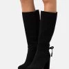 Leather - Bottes À Talons Hauts - Black -Boutique Fashion Soldes 64665cff8d7744c5abb60947da4cf422