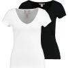 2 Pack - T-Shirt Basique - Black/White -Boutique Fashion Soldes 68b6fdf4bee145e0be86345861888f00