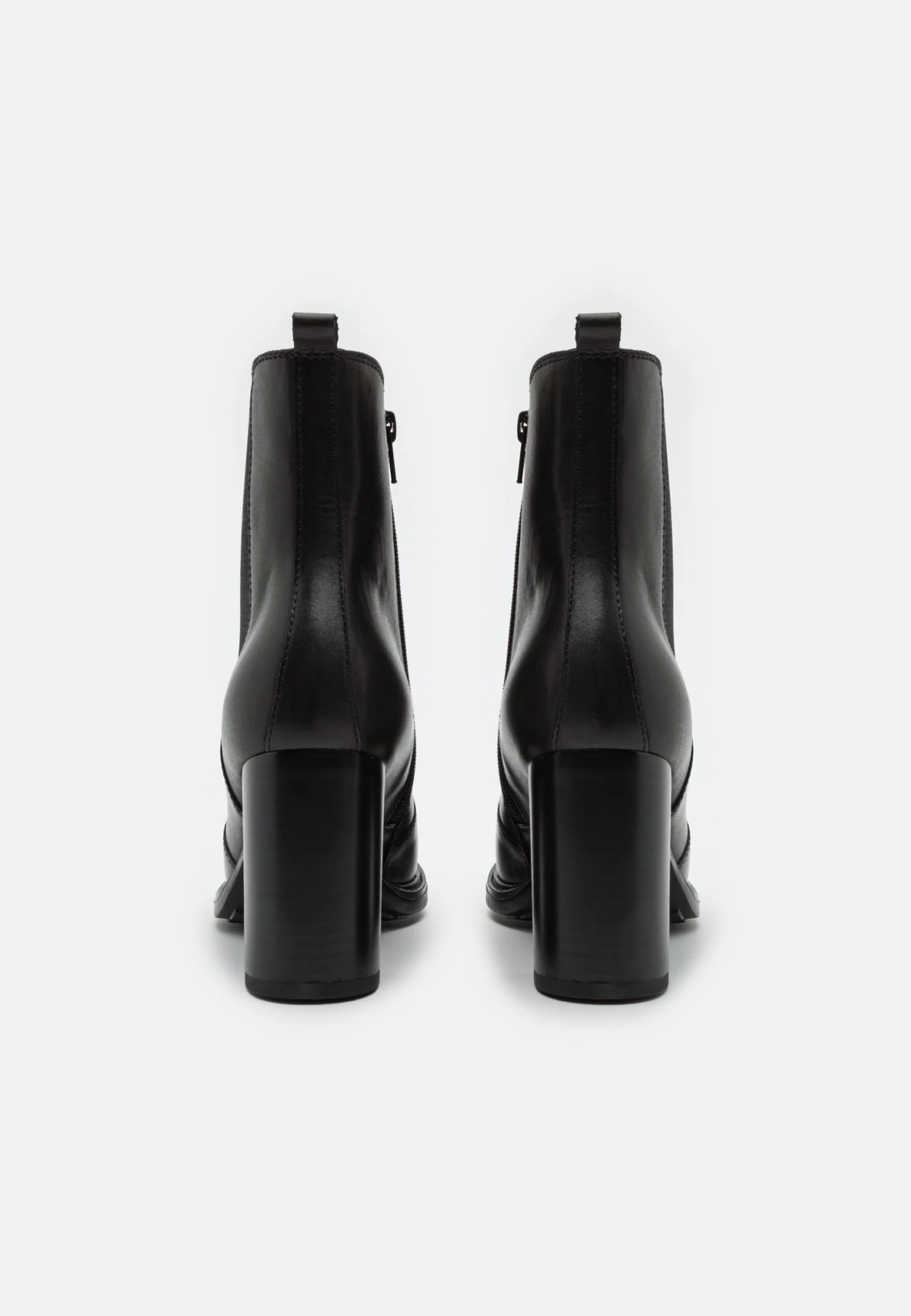 Leather - Bottines À Talons Hauts - Black 6 Leather - Bottines À Talons Hauts - Black – Image 4