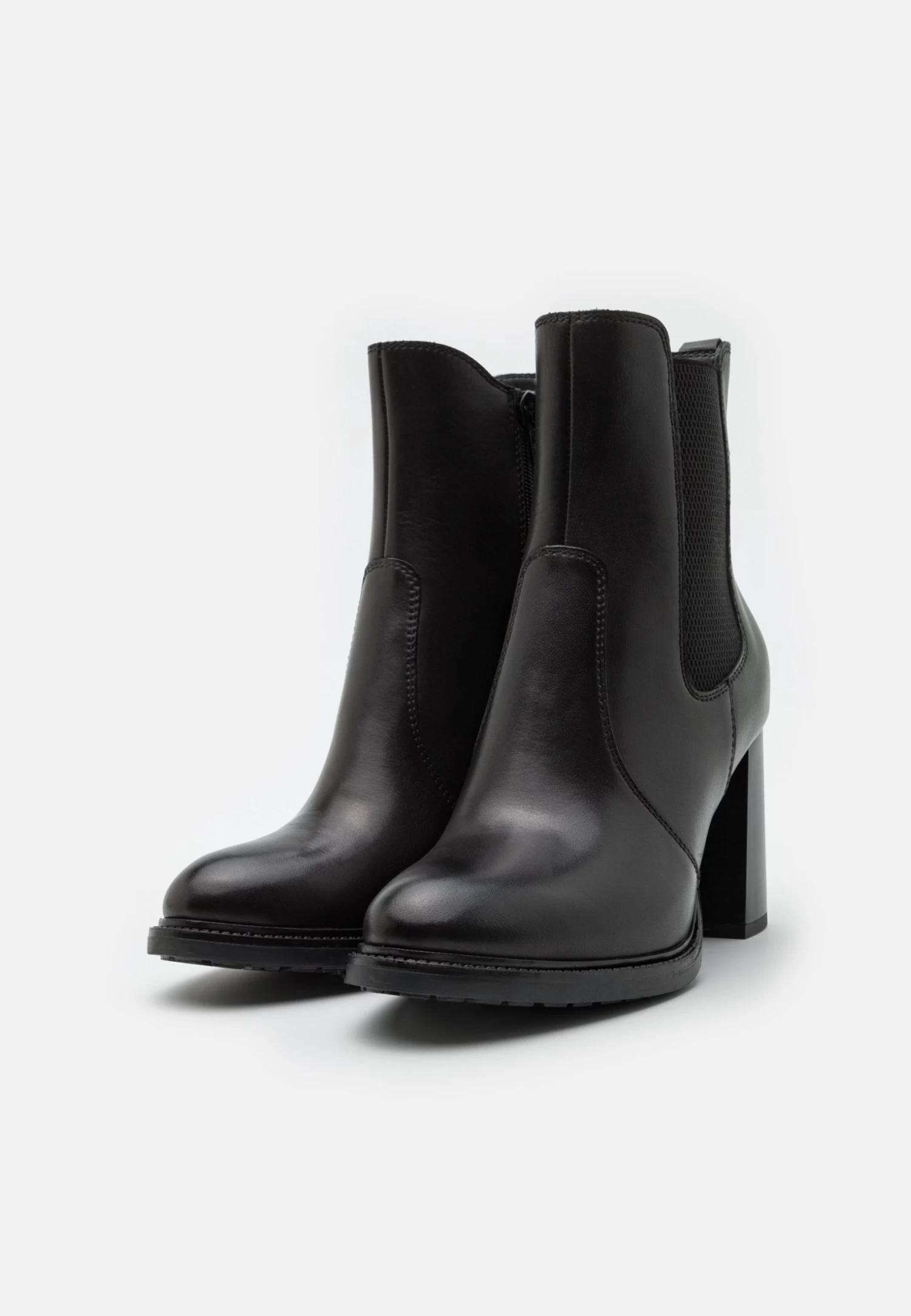 Leather - Bottines À Talons Hauts - Black 5 Leather - Bottines À Talons Hauts - Black – Image 3