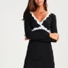 Anna Field Heidi Long Sleeves Viscose Nightdress - Chemise De Nuit / Nuisette - Black 1 Anna Field Heidi Long Sleeves Viscose Nightdress - Chemise De Nuit / Nuisette - Black -Boutique Fashion Soldes add11b3cd2864d078e241158fecd36d3