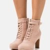 Bottines À Lacets - Light Pink -Boutique Fashion Soldes ae24a3aa17a14e2b8b3a060160935e11