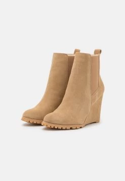 Anna Field Leather Winter Boot - Bottines À Talons Hauts - Beige -Boutique Fashion Soldes b2fb6d53f58b49a59422c079a7a9f598
