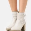 Leather - Bottines À Plateau - Beige -Boutique Fashion Soldes c17b897a410b489e94b98518b02dd5ba