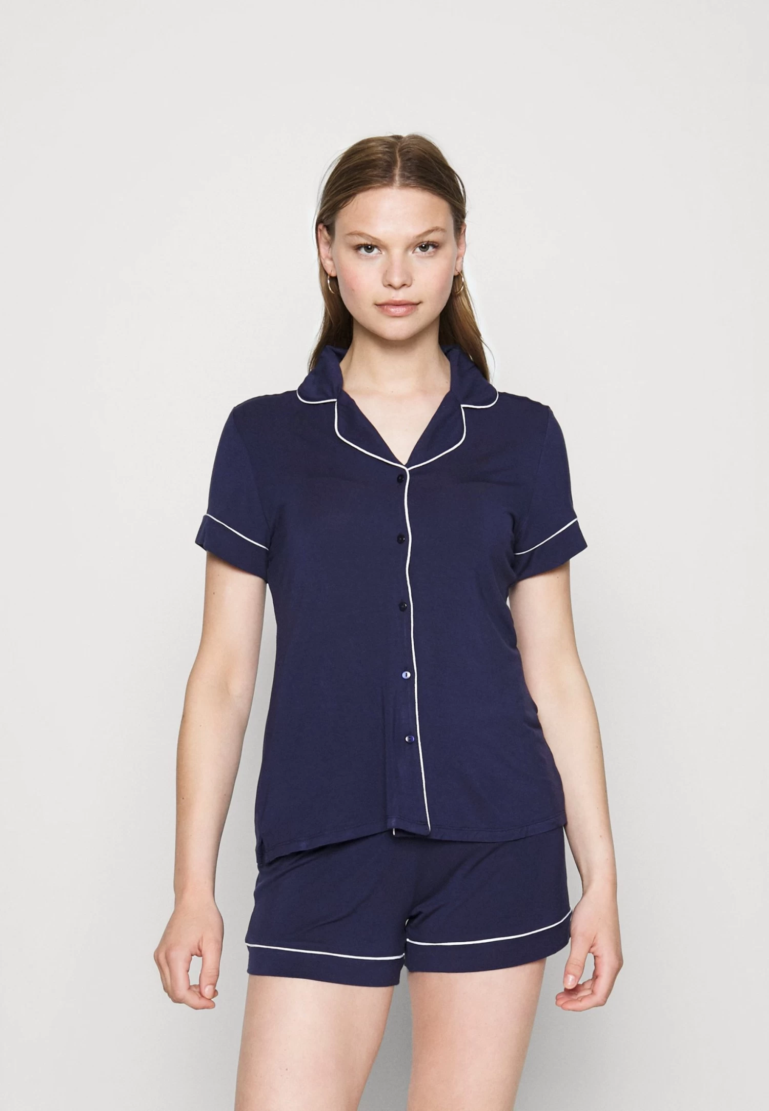 Anna Field Button Through Pj Set - Pyjama - Blue/White 3 Anna Field Button Through Pj Set - Pyjama - Blue/White