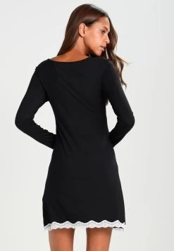 Anna Field Heidi Long Sleeves Viscose Nightdress - Chemise De Nuit / Nuisette - Black 10 Anna Field Heidi Long Sleeves Viscose Nightdress - Chemise De Nuit / Nuisette - Black -Boutique Fashion Soldes dbbb3ef60df3468092f7b21fde501e66